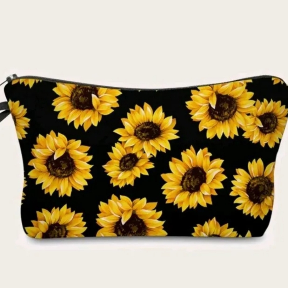 New ladys sunflower make up bag